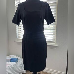 Ann Taylor Black Midi Dress - Perfect for Office Wear